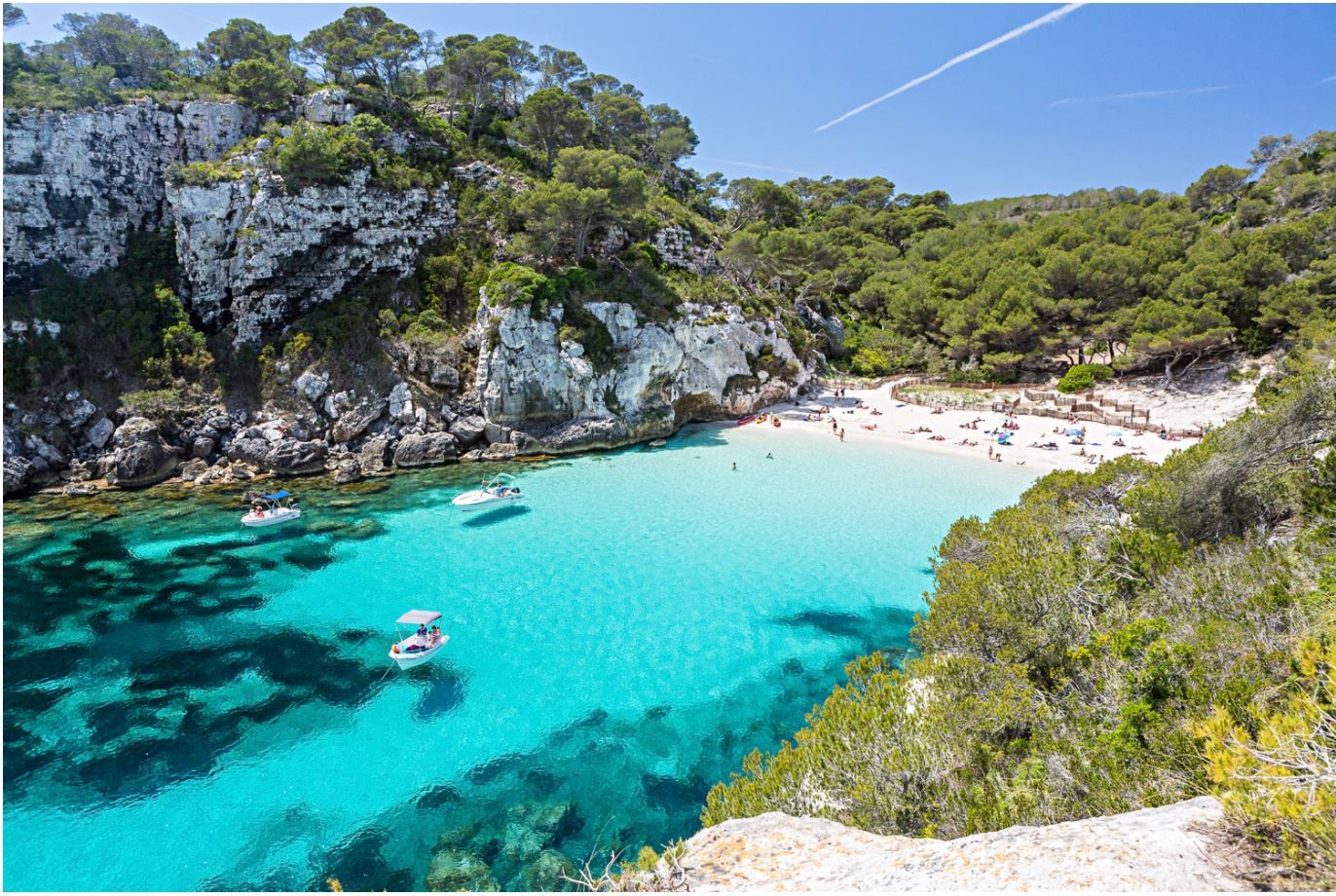 Menorca’s crystal-clear waters